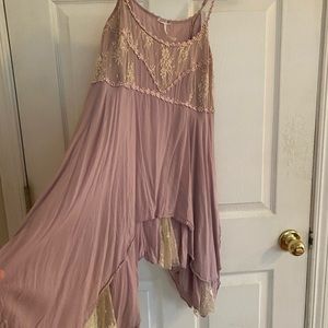 Free People RARE Lace Pieced Slip in Wisteria